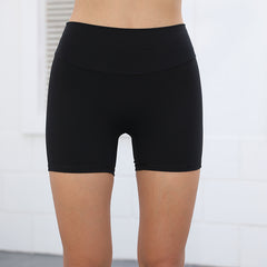 High Waist Hip Lifting Shorts With Pockets