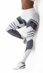 Printed Reflective Sport Yoga Pants