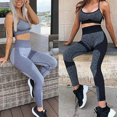 High waist leisure elastic Fitness Yoga suit