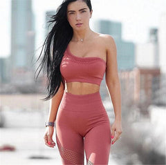 Two Piece Quick Drying Running Yoga Training Fitness Suit