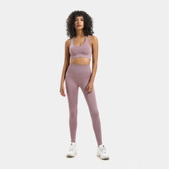 Women's seamless knit hip yoga suit sports fitness suit