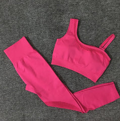 Two Piece Quick Drying Running Yoga Training Fitness Suit